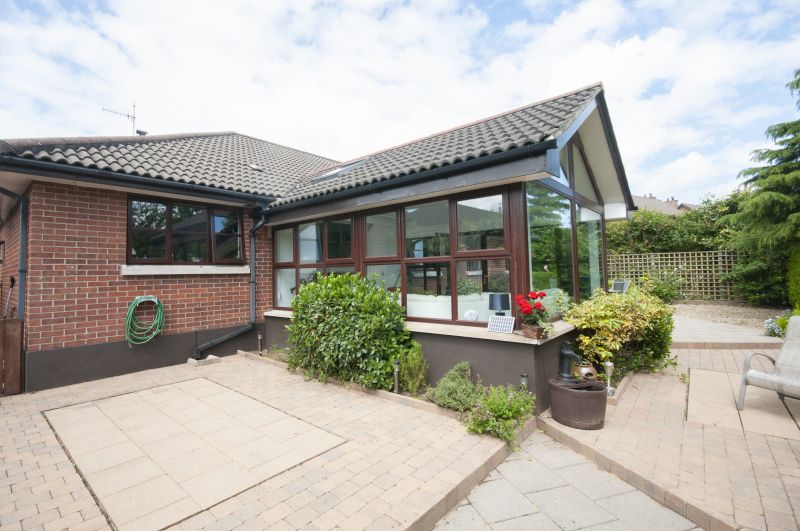 Sunroom construction in progress