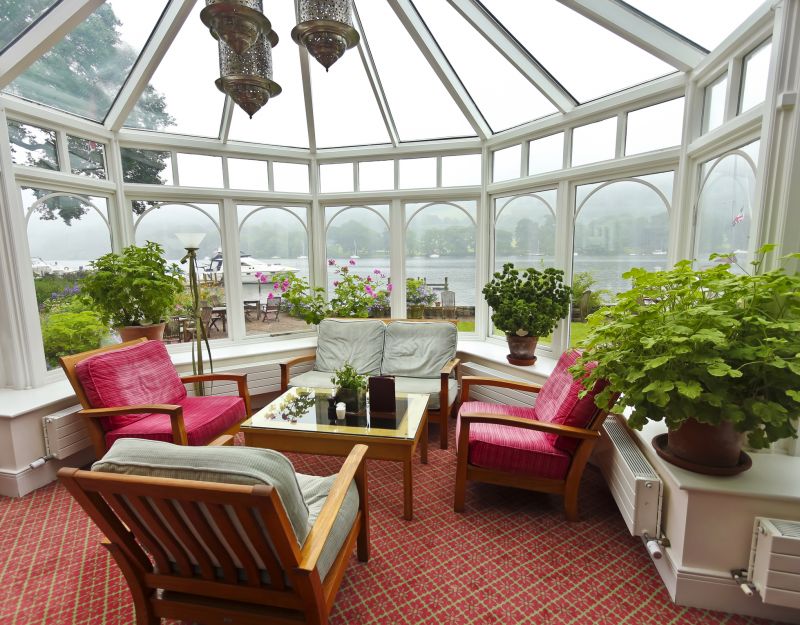 Sunroom overlooking garden